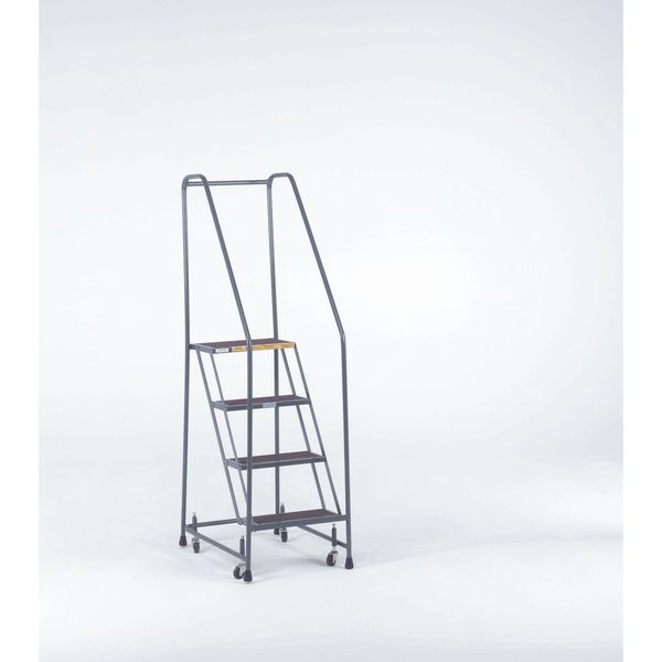 153 in H Steel Rolling Ladder, 12 Steps