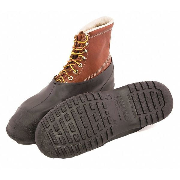 Workbrutes Overshoes, Mens, L, Pull On, Black, PVC, PR