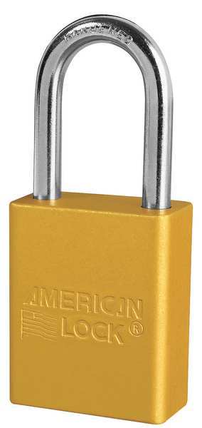Lockout Padlock, KA, Yellow, 1-7/8