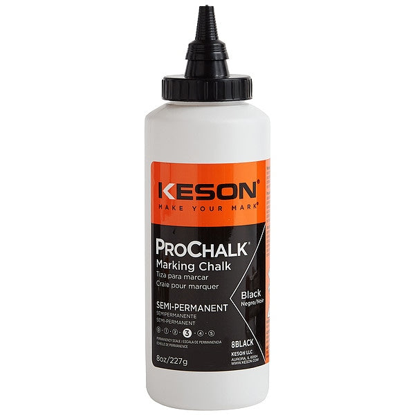 Marking Chalk Refill, Black, 8 Oz