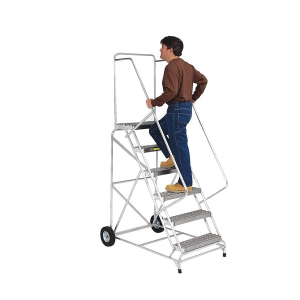 123 in H Aluminum Wheelbarrow Ladder, 9 Steps