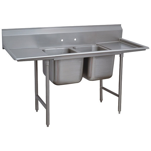 27 in W x 85 in L x 42 in H, Floor Mount, 18 ga. 304 Stainless Steel