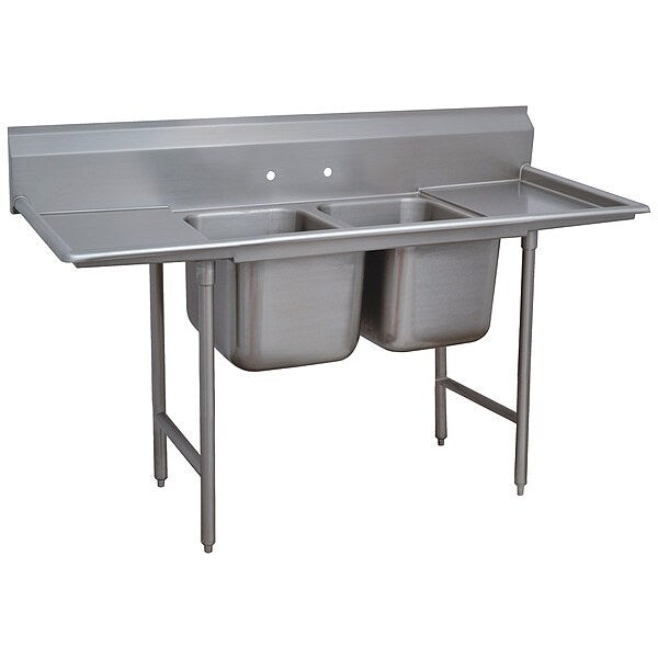 31 in W x 101 in L x 42 in H, Floor Mount, 18 ga. 304 Stainless Steel