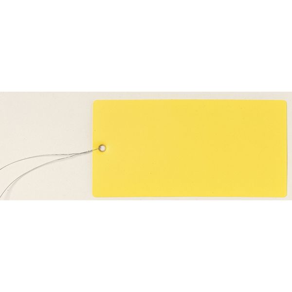 Blank Tag, 6-1/4 x 3-1/8 In, Yel, PK25