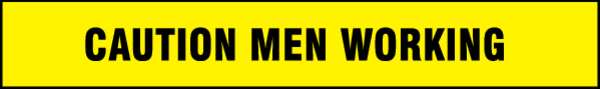 Barricade Tape w/Reel, Yellow/Blk, 1000 ft