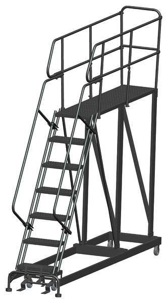 Roll Work Platform, Steel, Single, 70 In.H