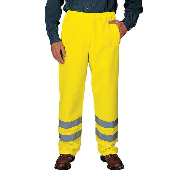 Breathable Pants, High Visibility Yellow, Size 30