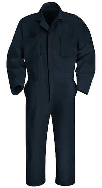 Coverall, Chest 52In., Navy