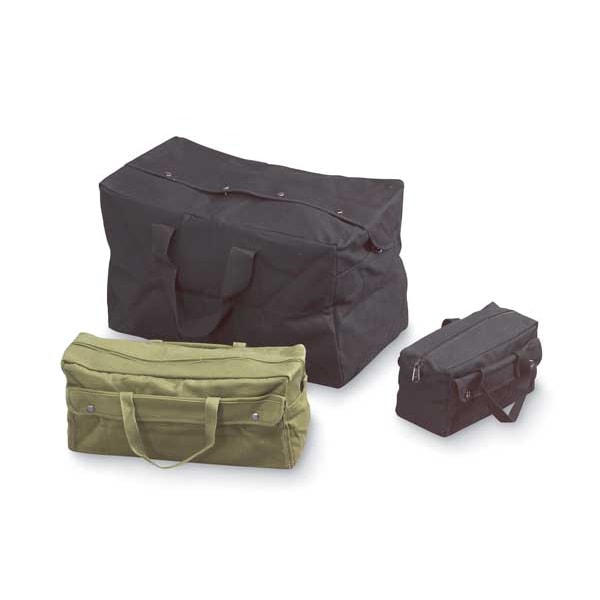 Tool Bag, Canvas, 2 Pockets, Black, 7