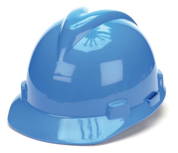 Front Brim Hard Hat, Type 1, Class E, Pinlock (4-Point), Blue