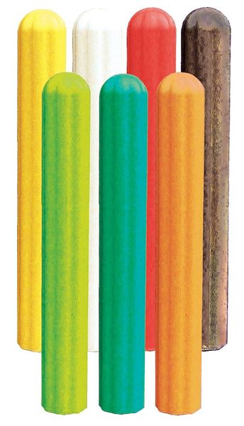 Post Sleeve, 8 In Dia., 57 In H, Yellow