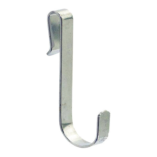 Hook, Steel, Silver, 3-1/2 x 1-1/4