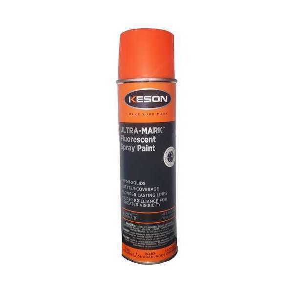 Inverted Marking Paint, 20 oz., Red/Orange, Water -Based