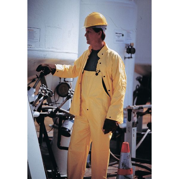 3 Pc. Rainsuit w/Detach Hood, Yellow, 3XL