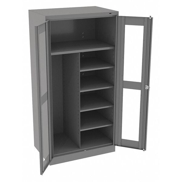 24 ga. ga. Steel Storage Cabinet, 36 in W, 72 in H, Stationary