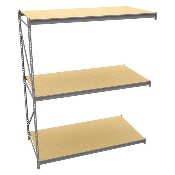 Add-On Bulk Storage Rack, 48 in D, 96 in W, 3 Shelves