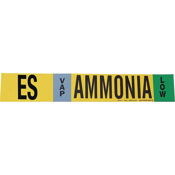 Ammonia Pipe Marker, ES, 3 to 5In