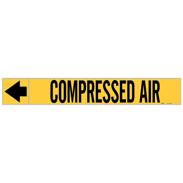 Pipe Marker, Compressed Air, 1 In.H, 20416