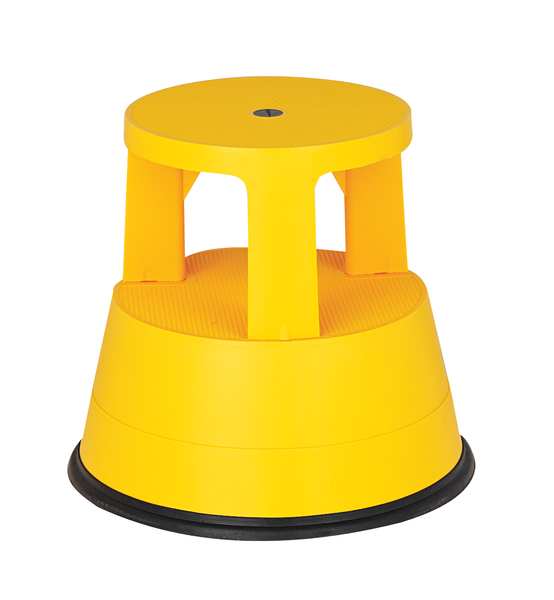2 Steps, Plastic Step Stool, 300 lb. Load Capacity, Red
