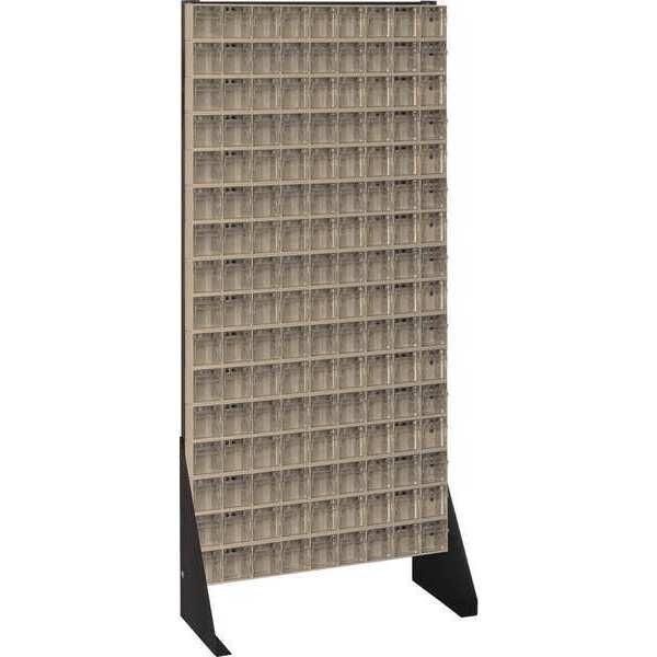14 Gauge Steel Single Sided Tip Out Bin Rack, 52 in H x Ivory