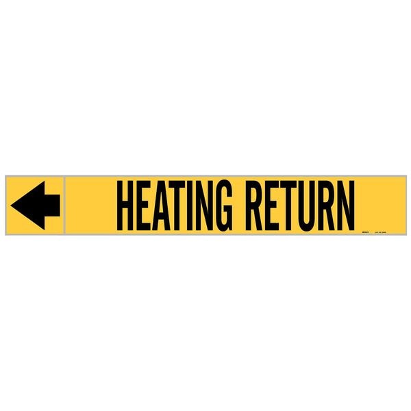 Pipe Marker, Heating Return, 1 In.H