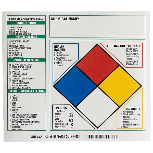 NFR Label, 7 In. H, 8 In. W, PK100