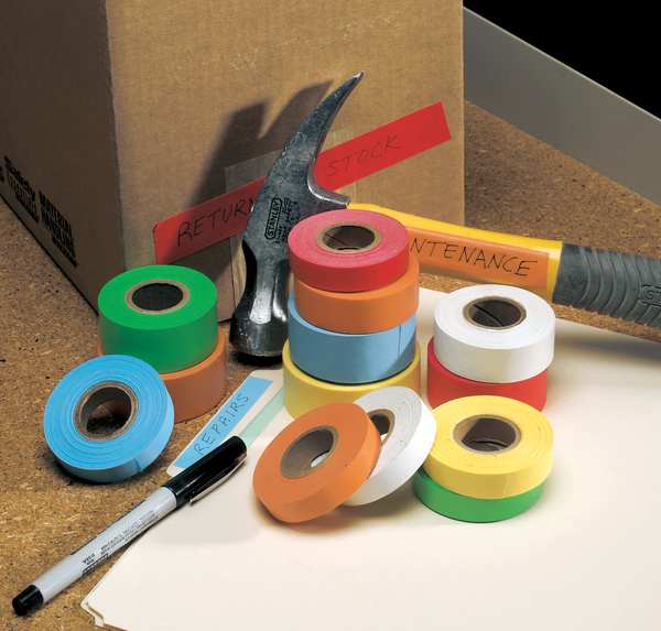 Carton Tape, Paper, Red, 3/4 In. x 14 Yd.