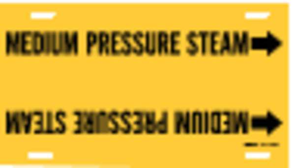 Pipe Mrkr, Medium Pressure Steam, 6to7-7/8