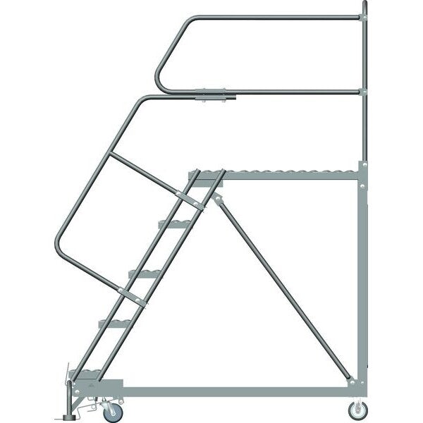 Roll Work Platform, Steel, Single, 50 In.H