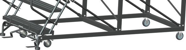 Roll Work Platform, Steel, Single, 30 In.H