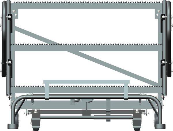 Roll Work Platform, Steel, Single, 30 In.H