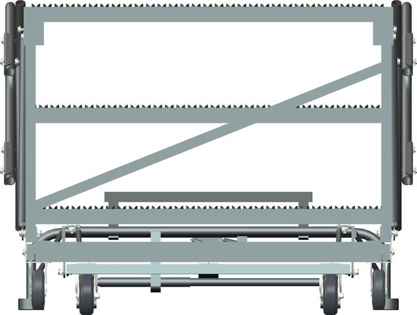 Roll Work Platform, Steel, Single, 30 In.H