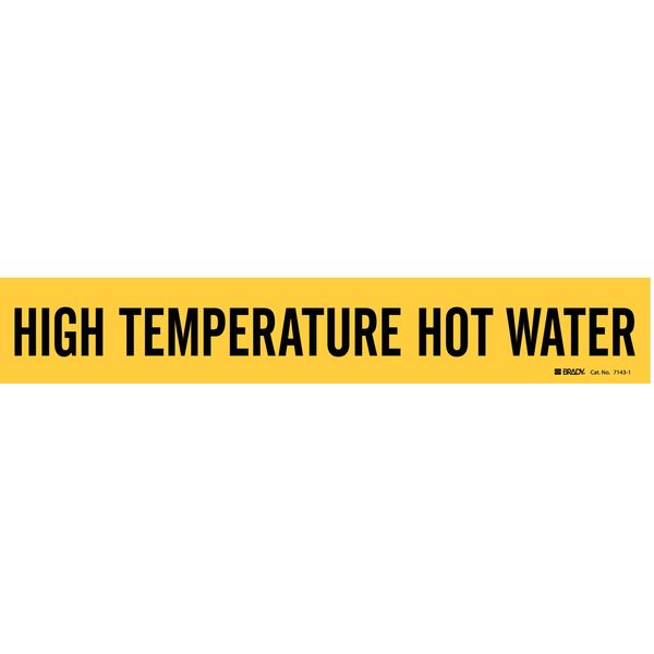 Pipe Marker, High Temperature Hot Water, Y