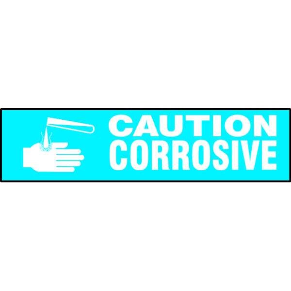 Label, 7 in H, 24 in W, Polyester, Vertical Rectangle, English, 60264