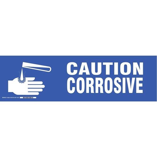 Label, 7 in H, 24 in W, Polyester, Vertical Rectangle, English, 60264