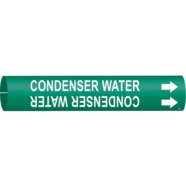 Pipe Mrkr, Condenser Water, 2-1/2to3-7/8In