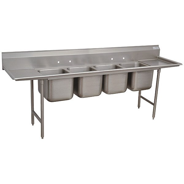 27 in W x 122 in L x 42 in H, Floor Mount, 18 ga. 304 Stainless Steel