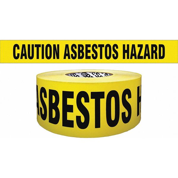 Barricade Tape, Yellow/Black, 1000ft x 3In