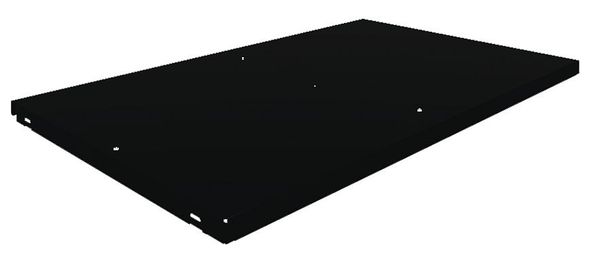 Shelf, 48 In x 18 In x 1-5/16 In, Black