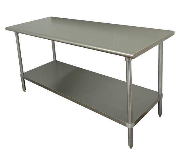 Fixed Work Table, Stainless Steel, 36