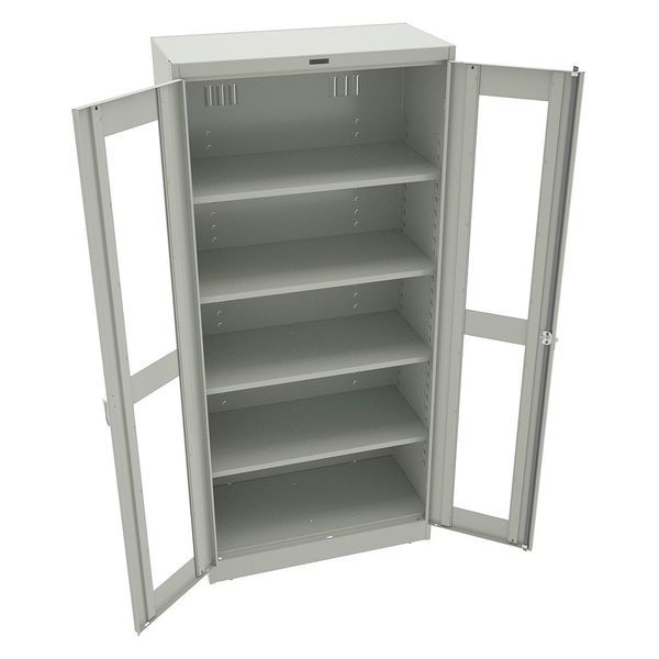 22 ga. ga. Steel Storage Cabinet, 36 in W, 78 in H, Stationary
