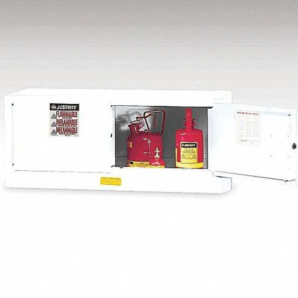 Flammable Safety Cabinet, 12 gal., White