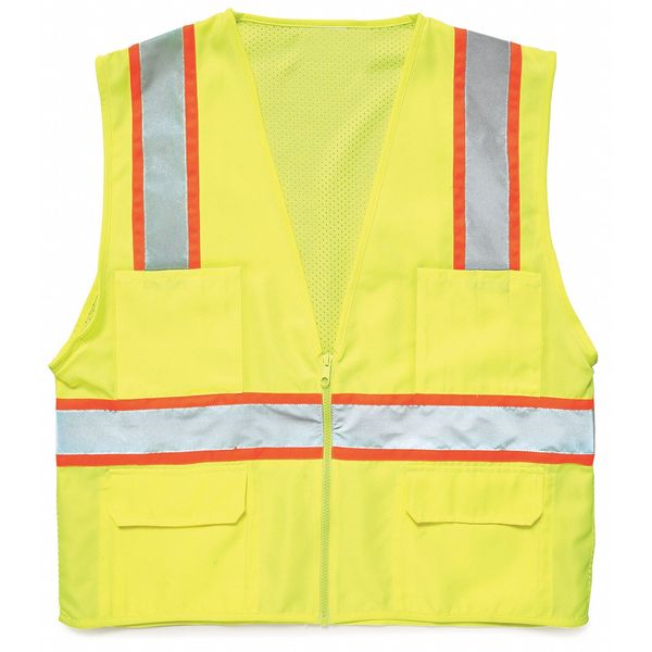 4XL Class 2 High Visibility Vest, Lime