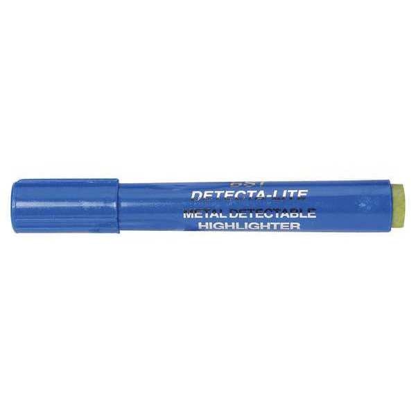 Metal Detectable Highlighter, Yellow, 10PK