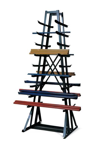 Horizontal Storage Rack, 9 Arms, 84Inx7ft