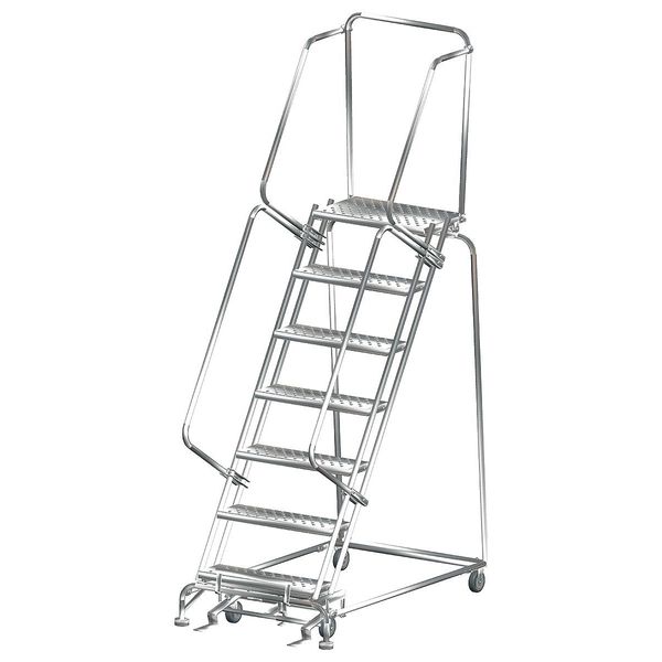 Lockstep Rolling Ladder, Steel, 70 in.H