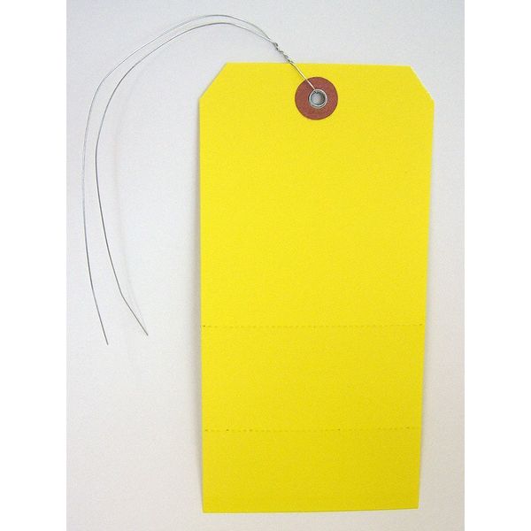 Yellow Paper Tag, 6-1/4 In, PK100