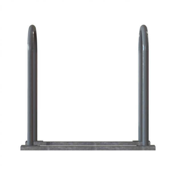 Bike Rack, 2-Sided, 4-Bike, Black/Silver