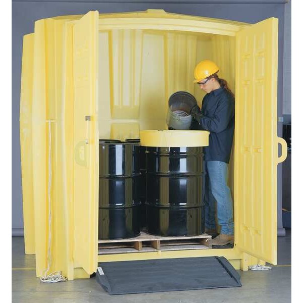 Coverd Drum Spl Contnmnt Hut, 94 in. H
