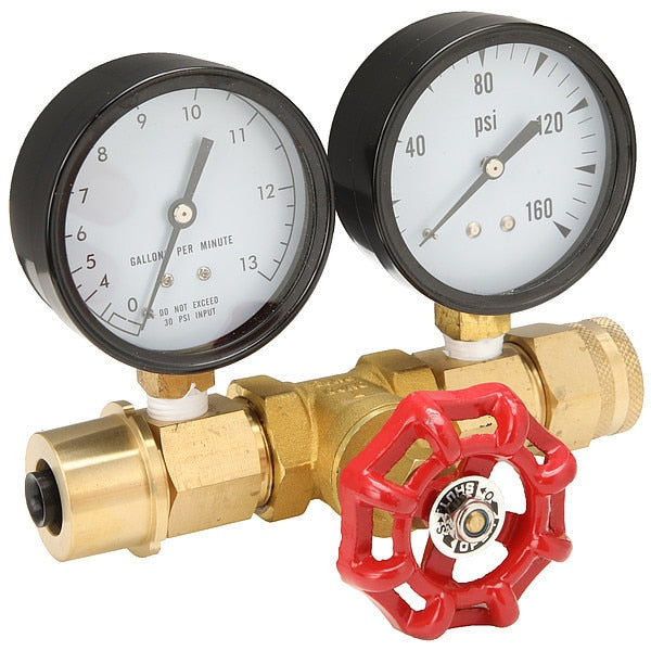 Flow Tester 0 to 160 psi, 0 to 13 gpm